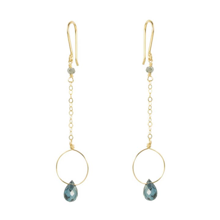 Bali - Dainty Kyanite Drop Earring for wholesale by Vannucci