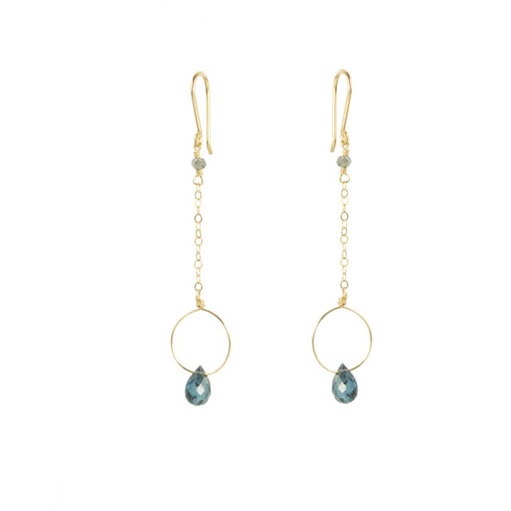 Bali - Dainty Kyanite Drop Earring for wholesale by Vannucci