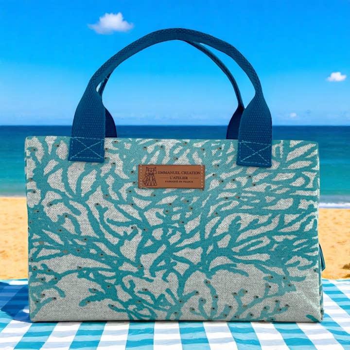 Emmanuel Création - Wholesale Cooler/Cooler Bag - Ice cube S cooler bag, "Caledonia" celadon3