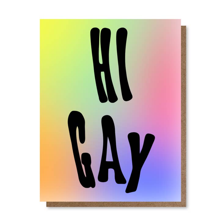 Hi Gay | Greeting Card for wholesale by Holler Greetings