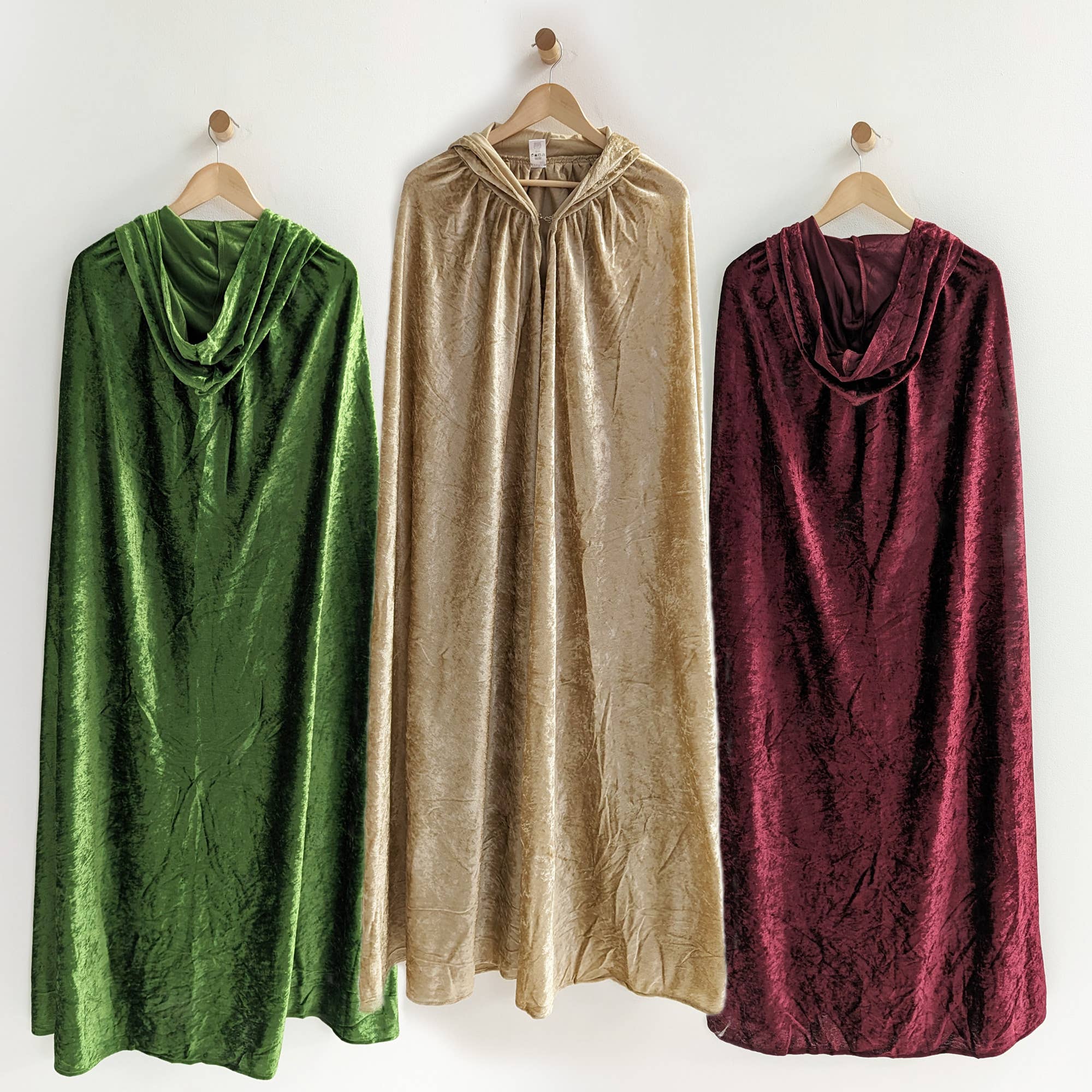 everfan - Wholesale Costume - Kids - Kids Hooded Cloak - Crushed Velour Medieval Hooded Cape3