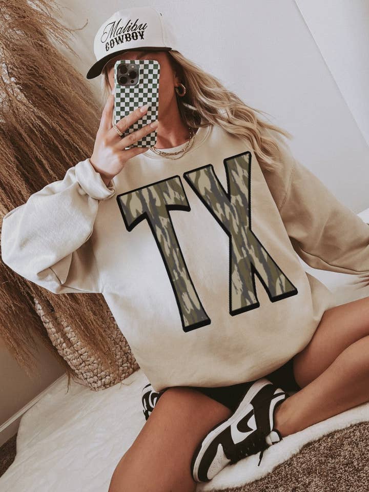 Wills Creek Designs – Großhandel Sweatshirt – Unisex – Camo State Großhandel Sweatshirt1