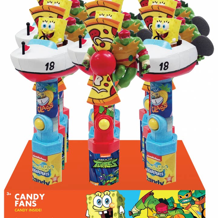 Nickelodeon Assorted Fan With Candy for wholesale by Cow Crack Wholesale