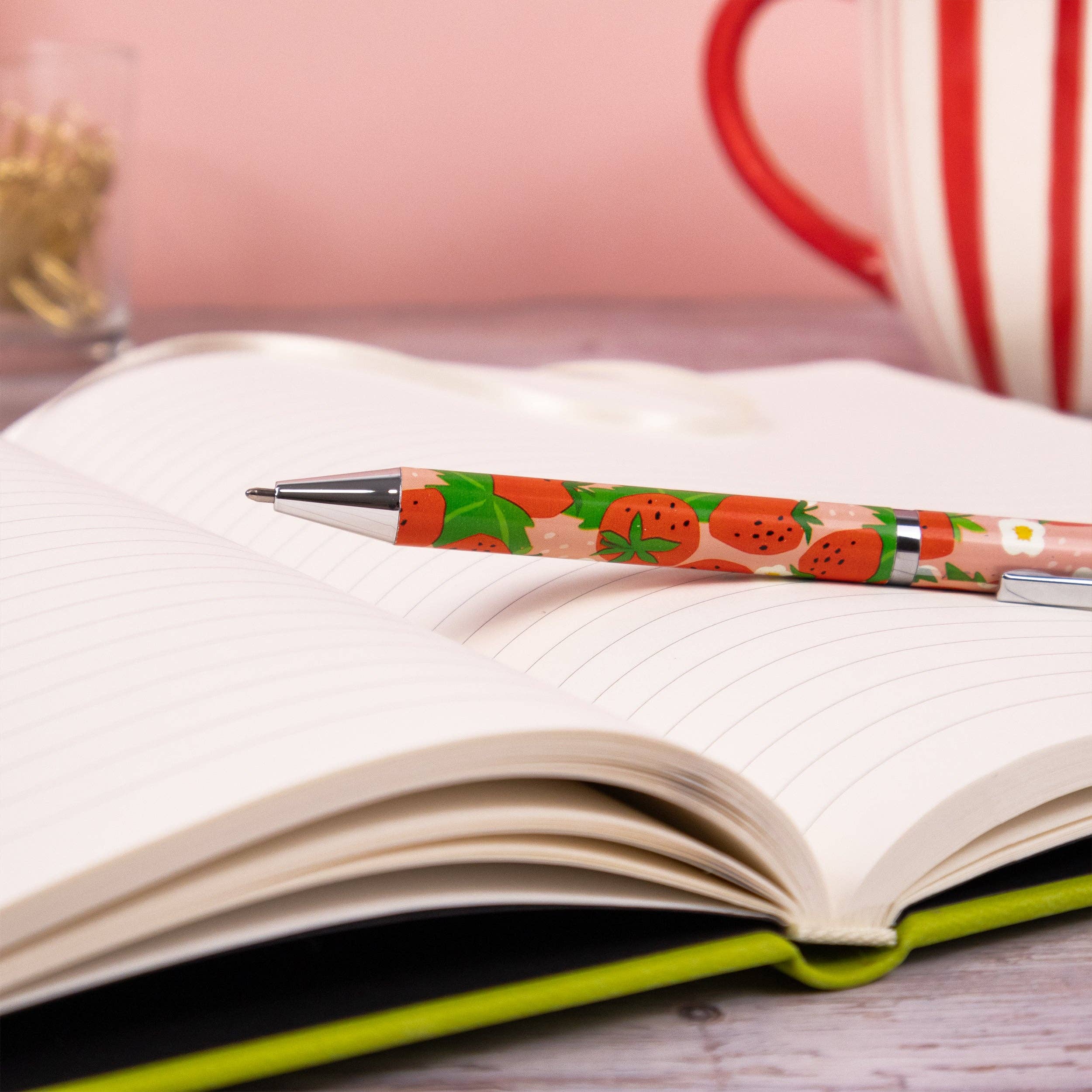 Robert Frederick Ltd - Wholesale Pen - Strawberries Ballpoint Pen in Gift Box5