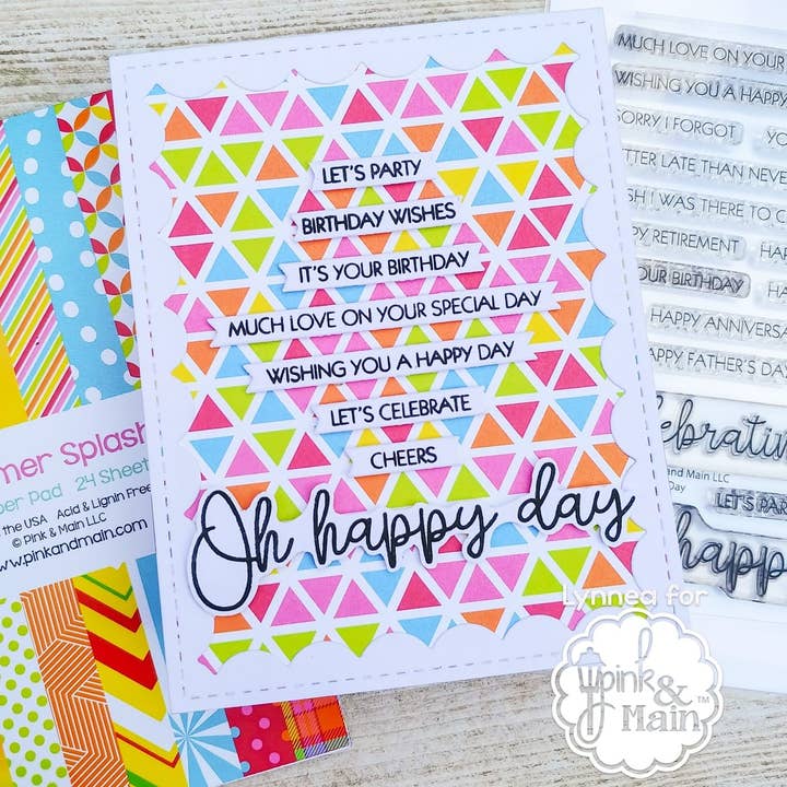 Pink and Main - Wholesale Craft Supplies - Sentiment Strip Dies (1/4" Wide)7