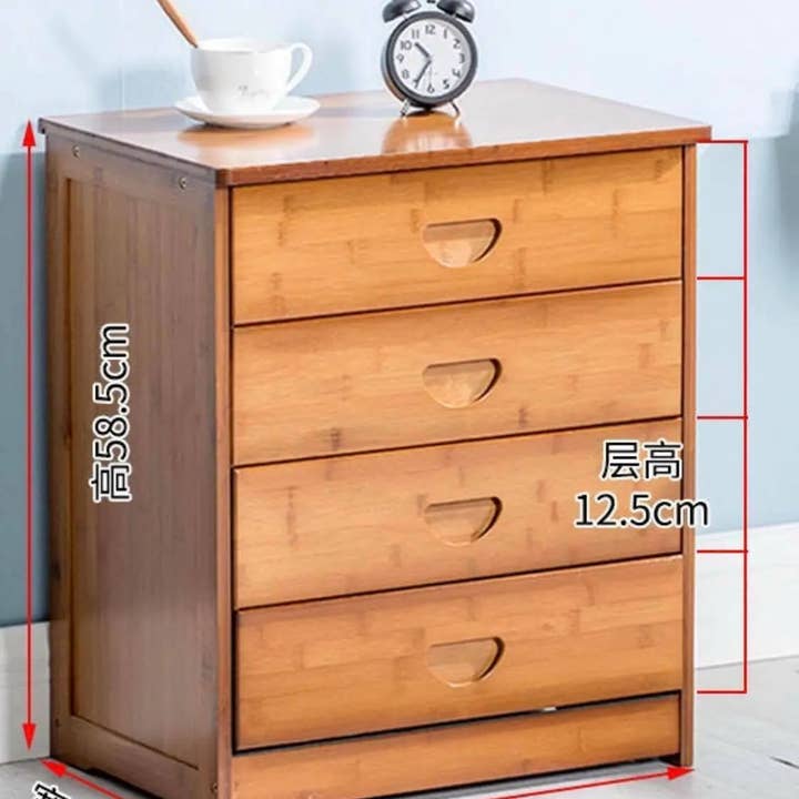 everythingbamboo - Wholesale Cabinet - Solid Bamboo Modern Drawer Chest Cabinet Table Bedroom Storage Choice Elegant11