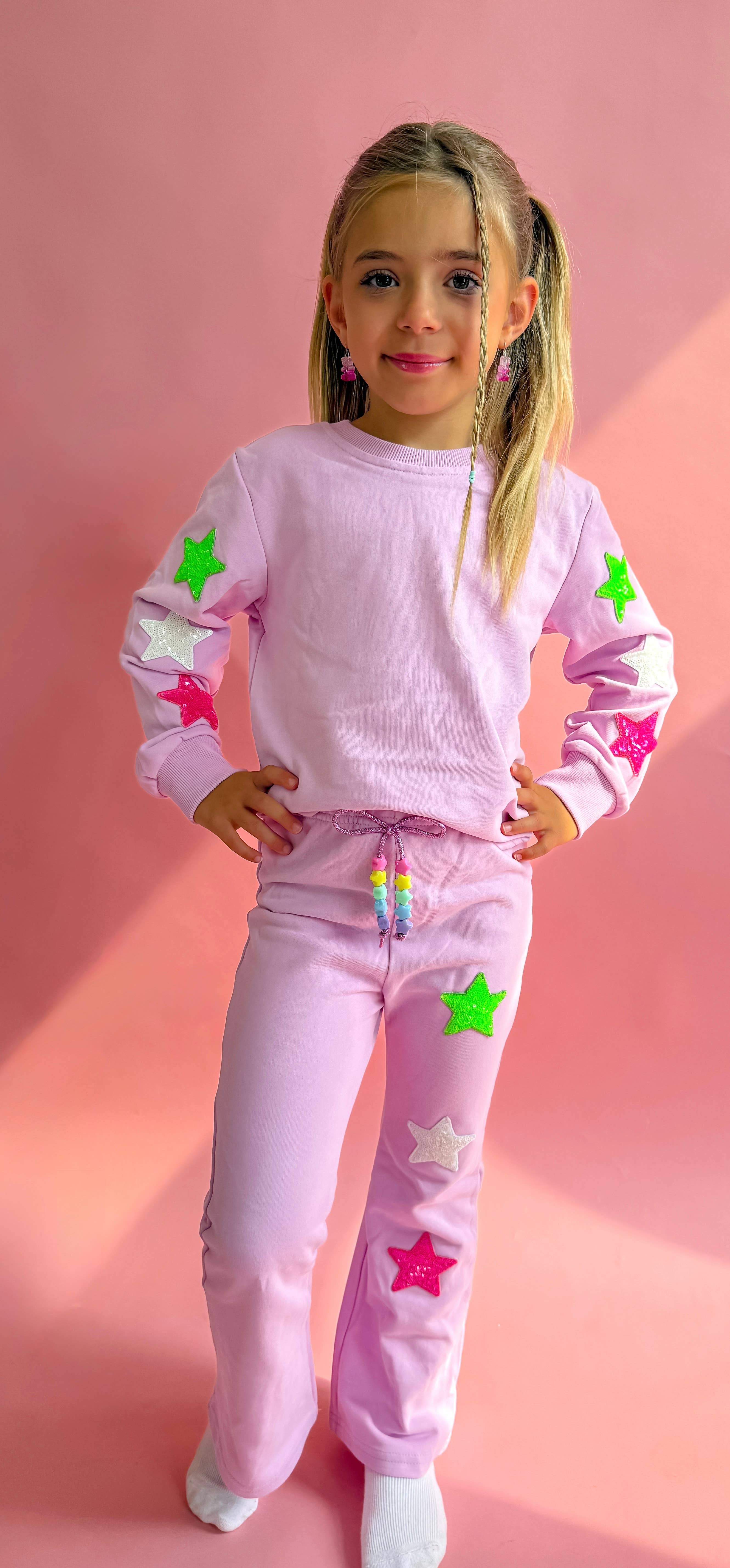 Ellie and Mila - Wholesale Top & Pant Set - Kids - Star Girl Set1