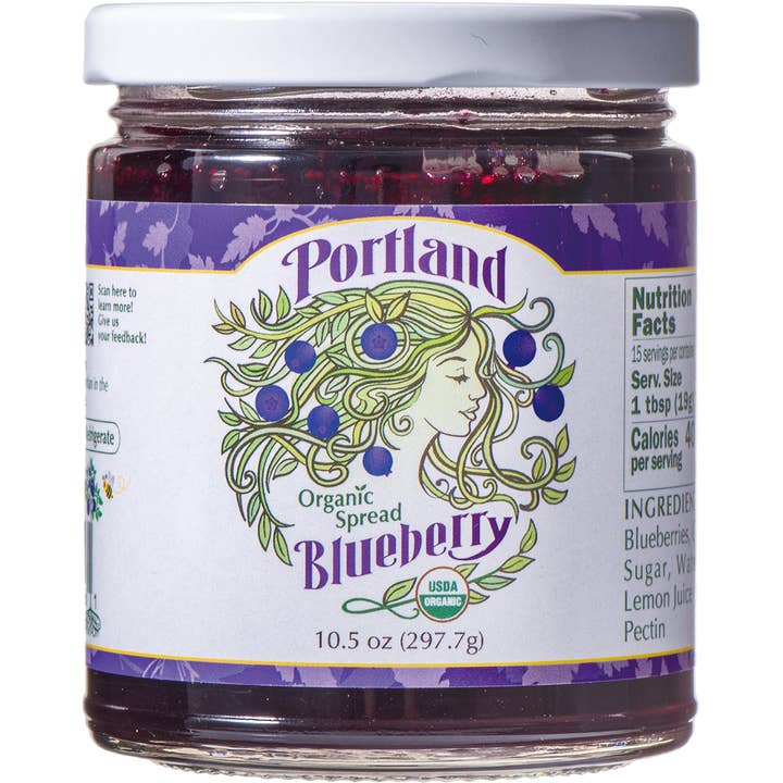 Portlandia Foods - Vente Confiture/gelée - Tartinade biologique Portlandia - Myrtille1