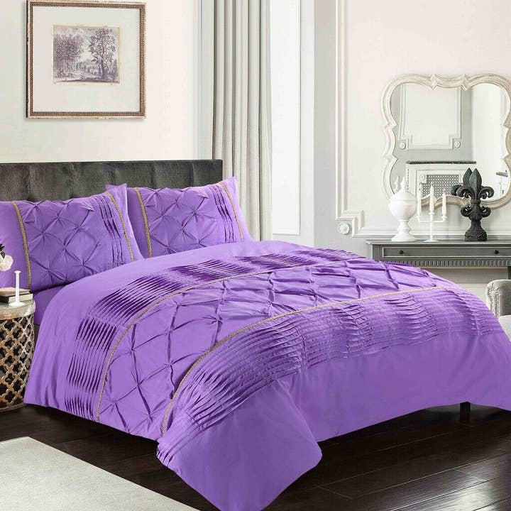 Pretty Little Bed - Wholesale Bedding Set - Luxury Duvet Cover Set Double Super King Size Bedding Quilt Bed Black Red White