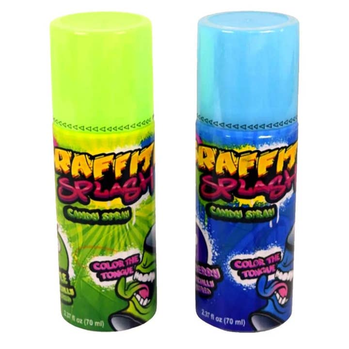 Majestic Wholesale - Wholesale Hard Candy - Graffiti Splash Spray Candy – 2.35oz, 12CT Bold & Fun