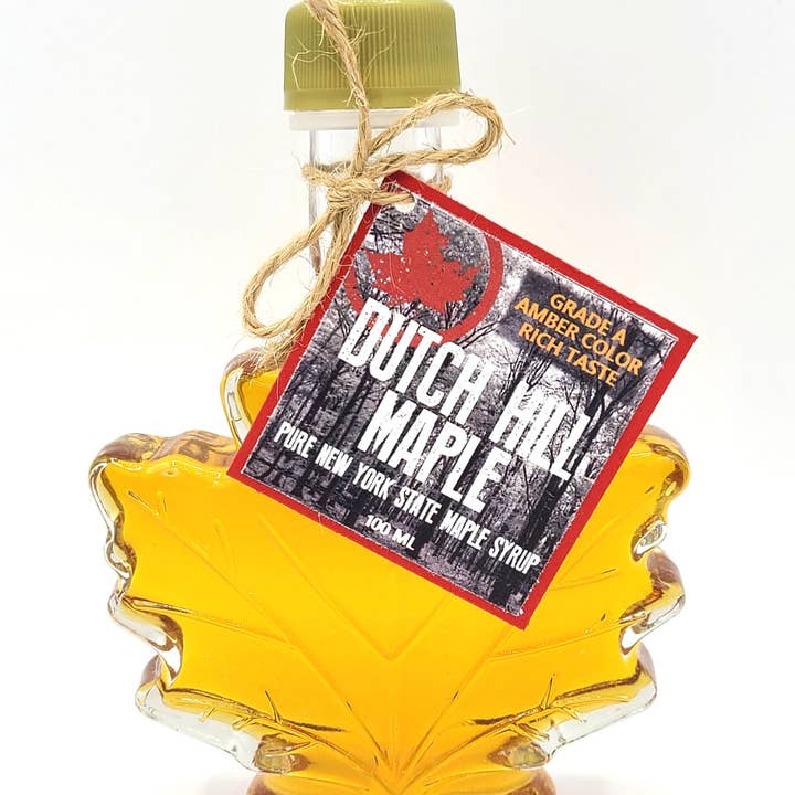Bouteille en verre Feuille d'érable - 100 ml pour la vente par Dutch Hill Maple