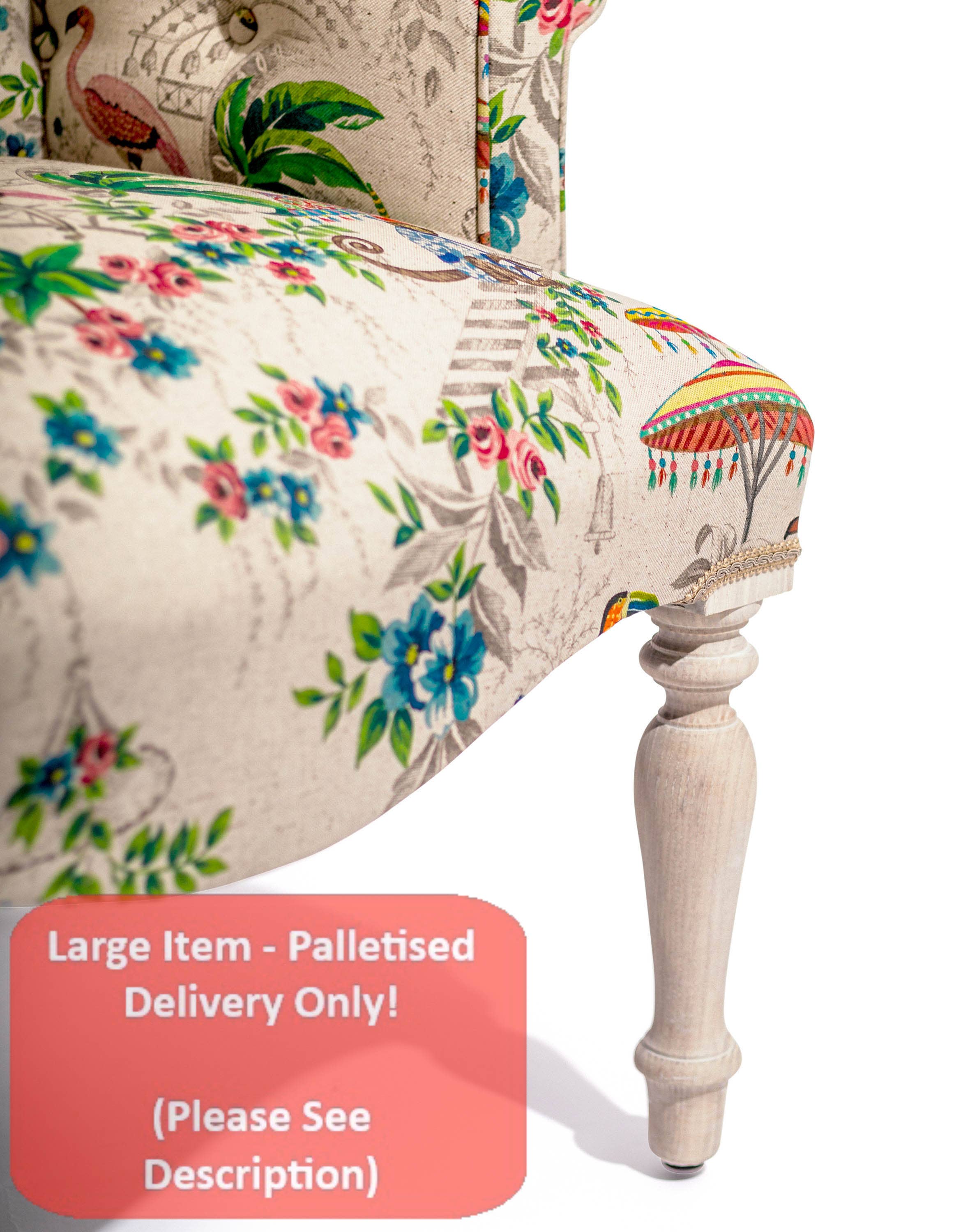 McGowan & Rutherford Ltd – wholesale Chair – Chinoserie Tropical Occasional Chair Handmade In UK2