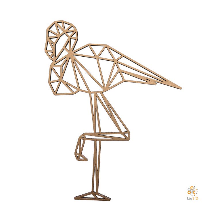 Lay3rD Lasercut - Houten Wanddecoratie - Flamingo - Mini for wholesale by Lay3rD