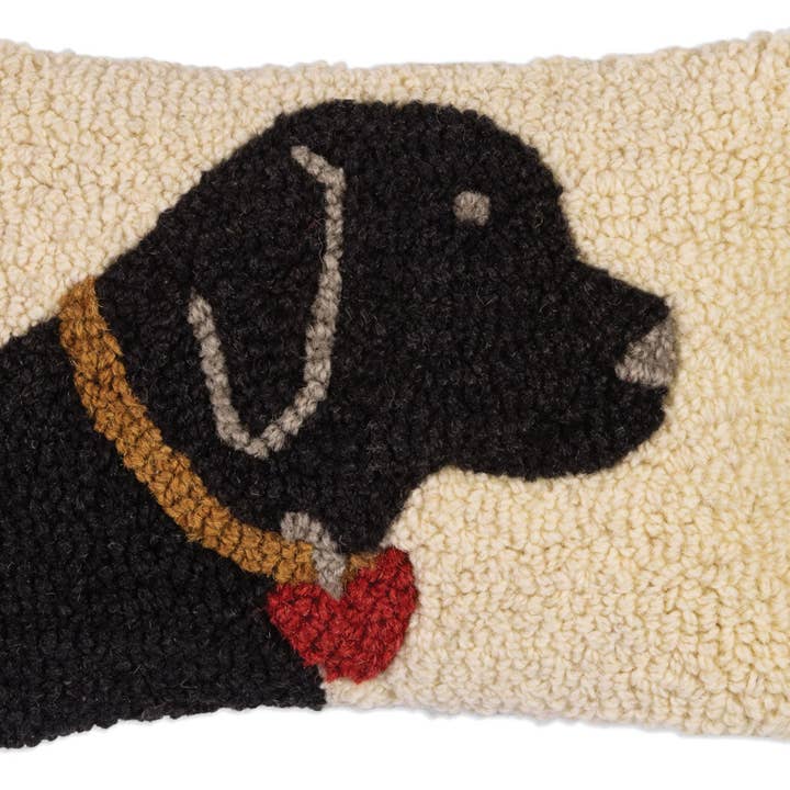 Chandler 4 Corners - Wholesale Throw/Decorative Pillow - Licorice Lab Black 8x12 dog pillow0