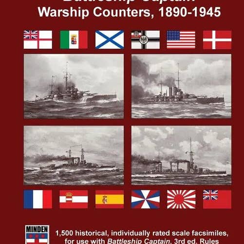 Books by splitShops - Wholesale Fantasy - Battleship Captain Warship Counters, 1890-1945 - Paperback