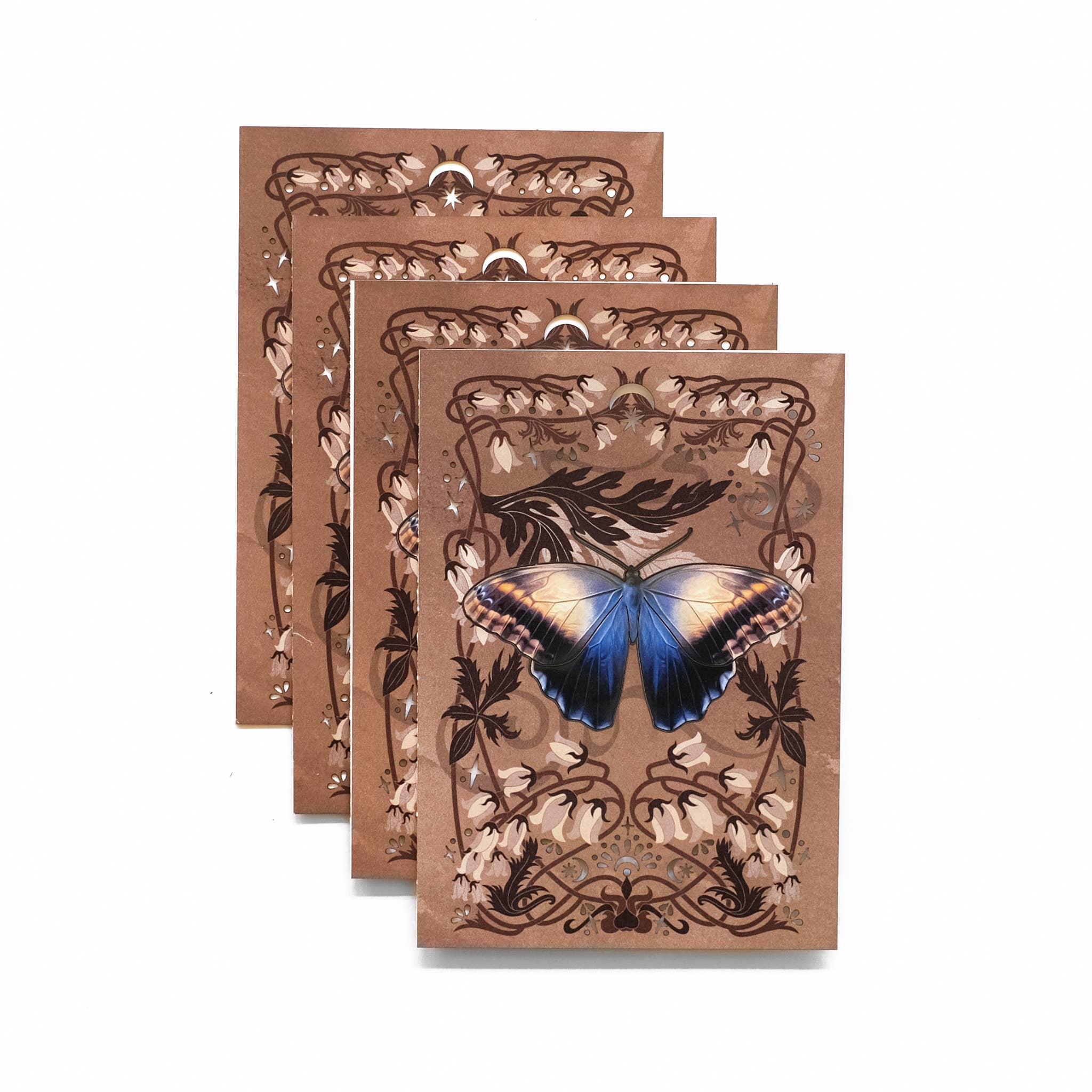 Moth and Myth – wholesale Everyday greeting card – Owl Butterfly Greeting Card with Removable Butterfly1