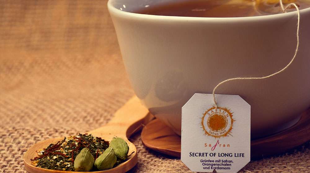 SAFSUN Safrantee - Wholesale Health/Detox Tea - Secret of Long Life Green Tea with Saffron, Orange Peels2