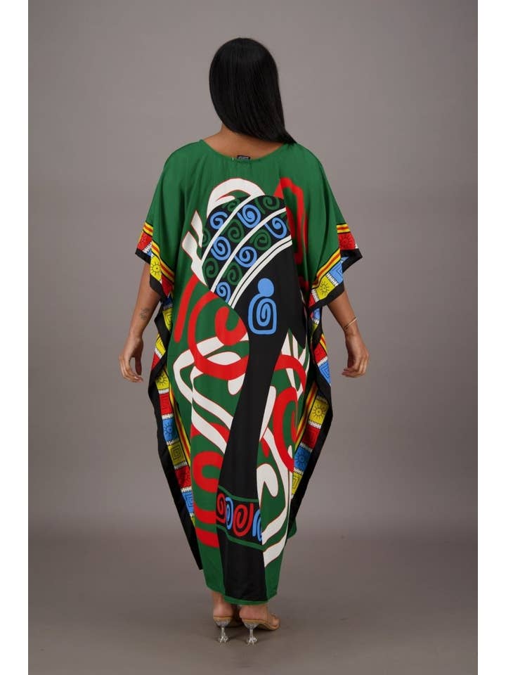 Single Color Mali Mirage African Print Kaftan KAF-42206 for wholesale on Faire