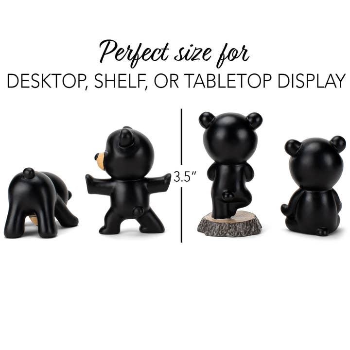 EAST AVENUE - Wholesale Decorative Figurine - Figurine 4-Pc Set Bear Yoga Poses