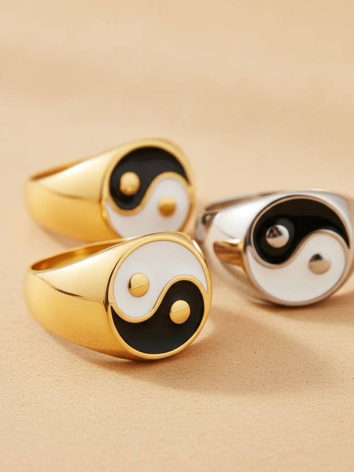 Oval Yin Yang Nature Ring and other Purchase Wholesale ying yang. Free Returns & Net 60 Terms on Faire trending on Faire.