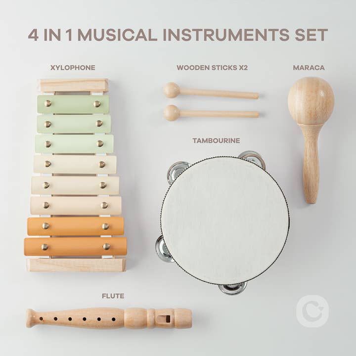 Comfy Cubs - Wholesale Musical Toy - Kids & Baby - 4-Piece Kids Musical Instruments for Toddlers by Comfy Cubs