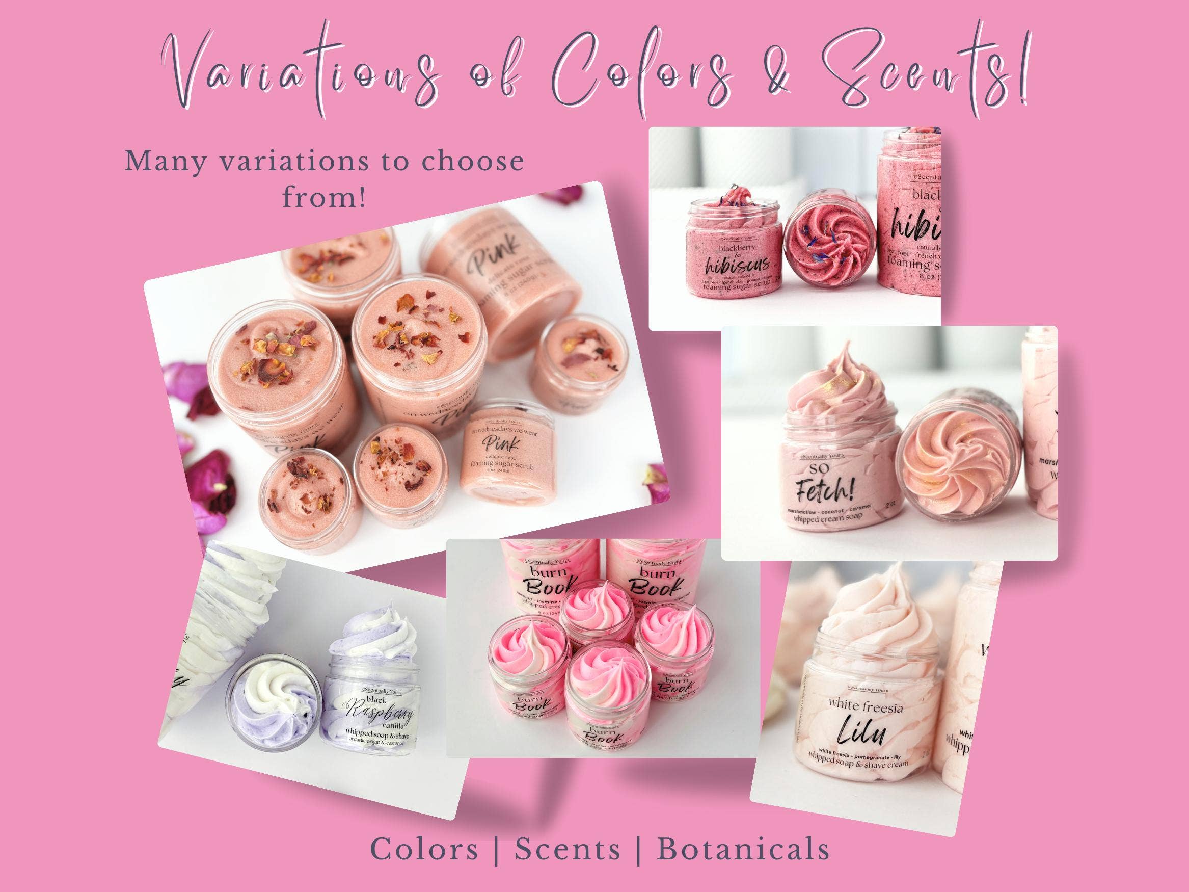 eScentually Yours - Wholesale Body Scrub/Exfoliant - Foaming Sugar Scrub 2 oz Travel Size - Custom Labeling9