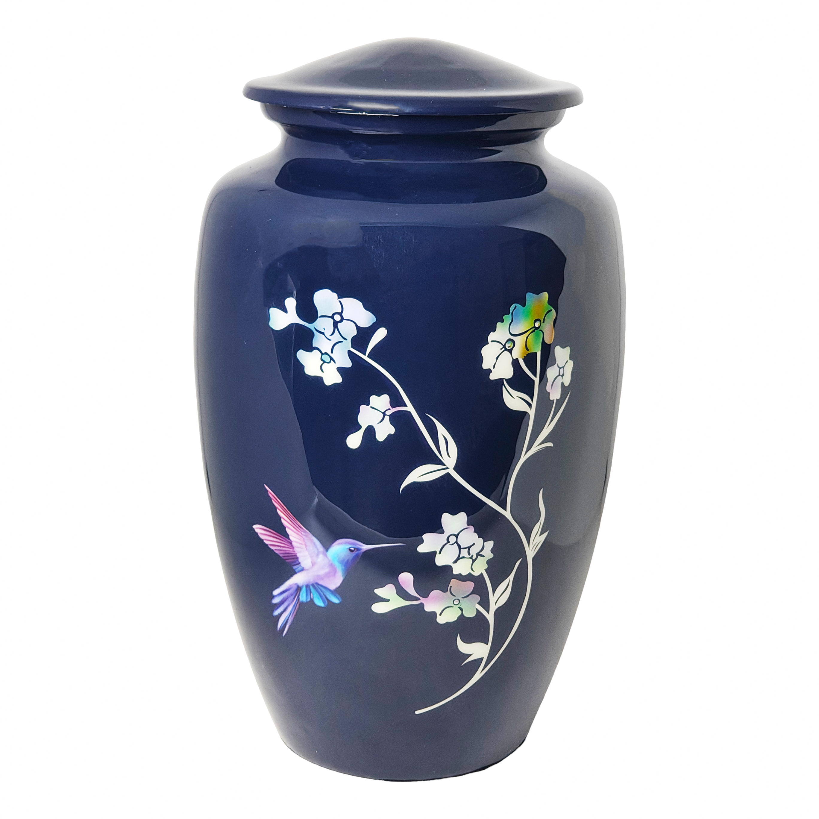 Ample Cremation Urns - Wholesale Urn - Blue Hummingbird Cremation Urn – Adult Ashes Memorial1