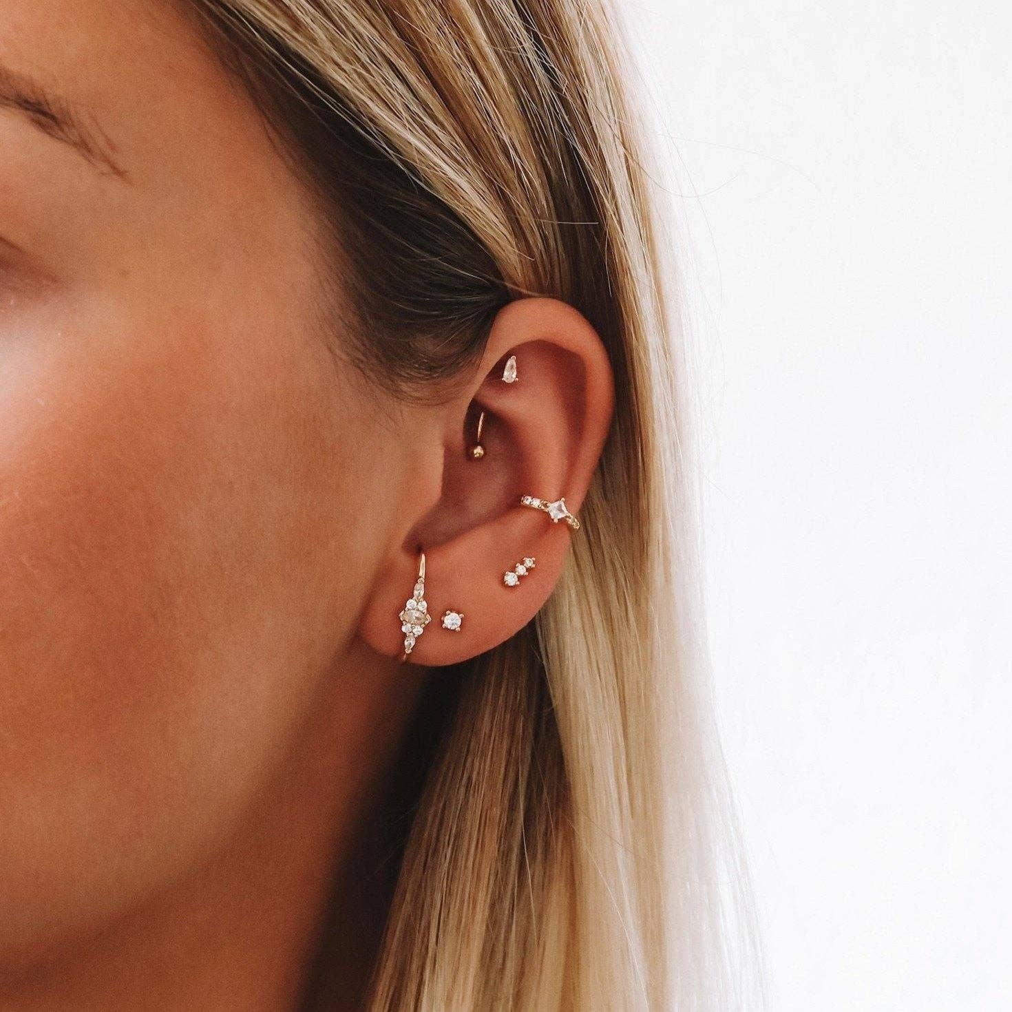 Nébuleuse Bijoux - Wholesale Single Earring - Rook Cha5