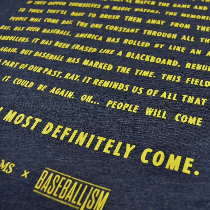 Baseballism - Wholesale Screen Printed T-Shirt - Men's - Field of Dreams - People Will Come