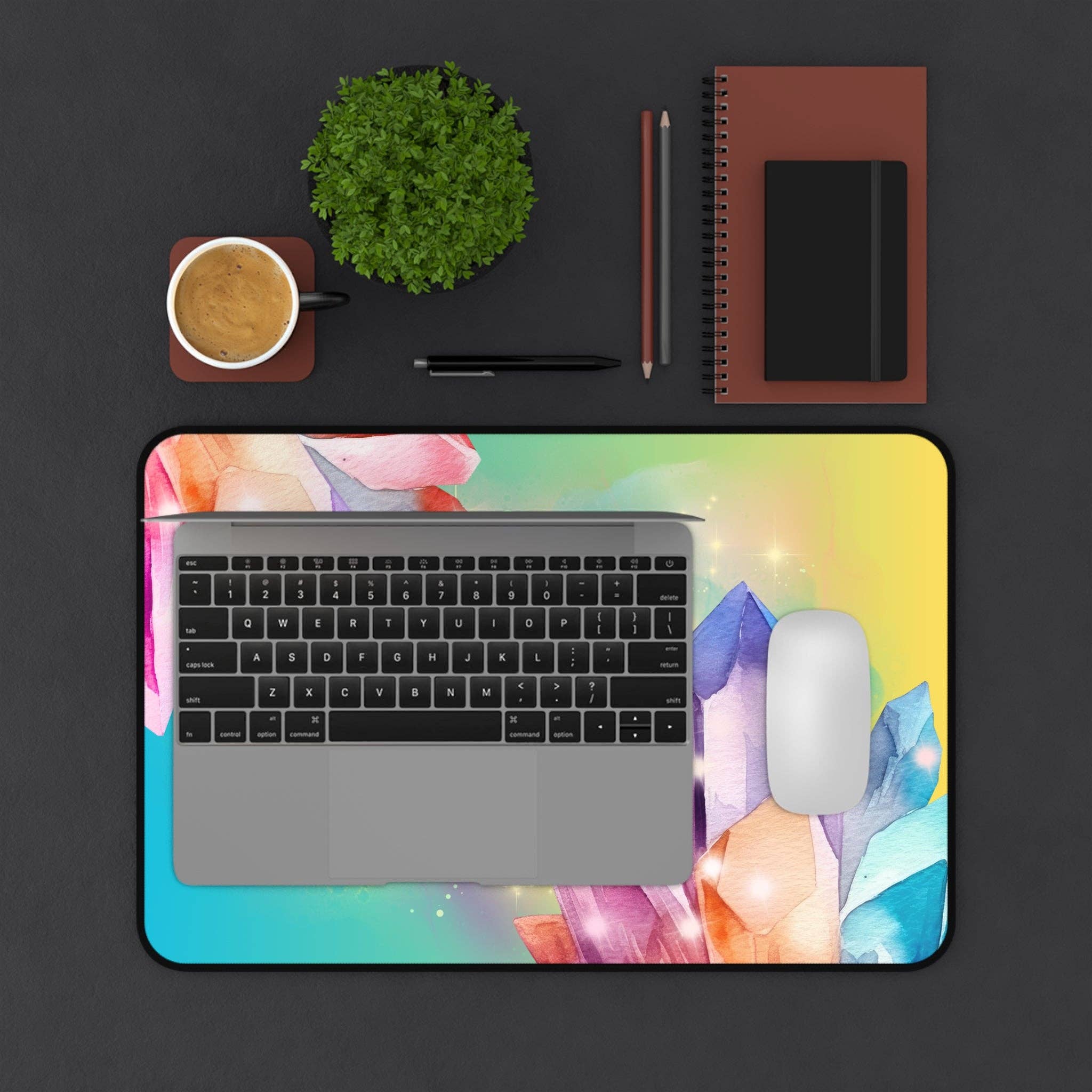 The Dreaming Quill - Wholesale Desk Pad - Wayfinder Mat XL - Watercolor Crystal2