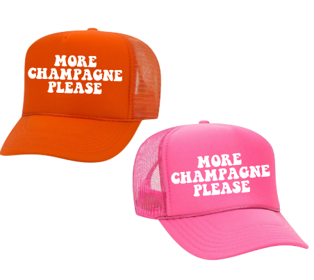 The Candy Collections - Wholesale Trucker Hat - Women's - More champagne please  spring break hat summer Crew Trucker0