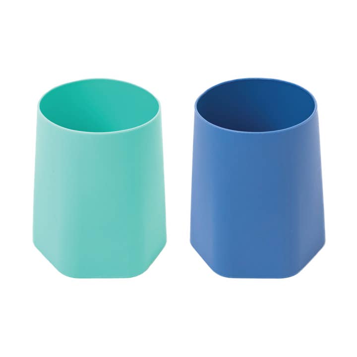 TINY TWINKLE - Lot de 2 gobelets en silicone Indigo/Menthe pour la vente par Idea Gioconda