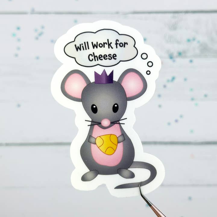 Mouse Water Bottle Sticker for wholesale by DcsDigitalDecorShop