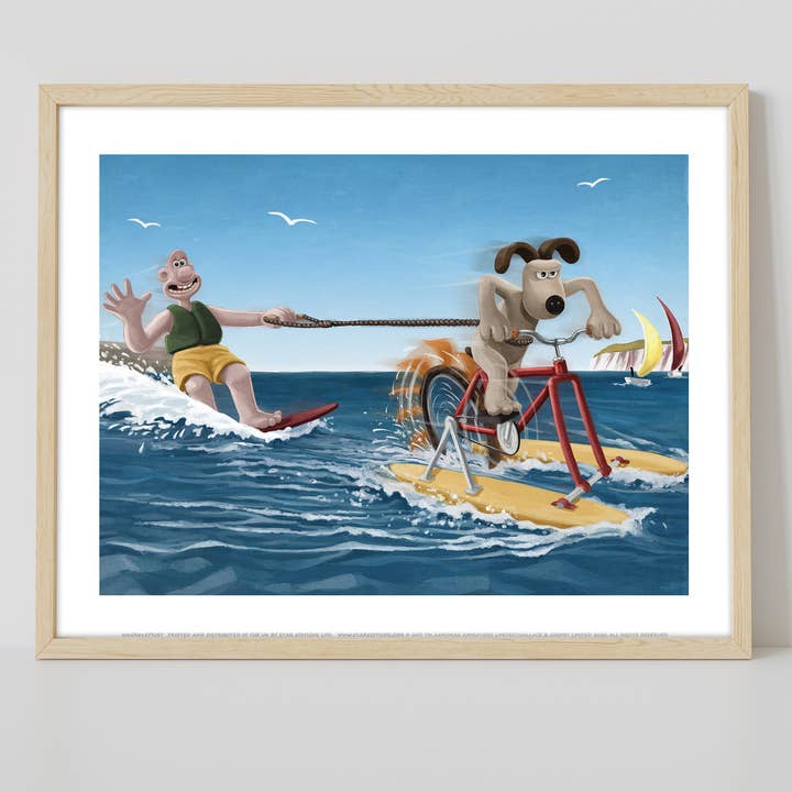 Star Editions - Wholesale Art Print - Wallace And Gromit Watersports Gromit Art Print1