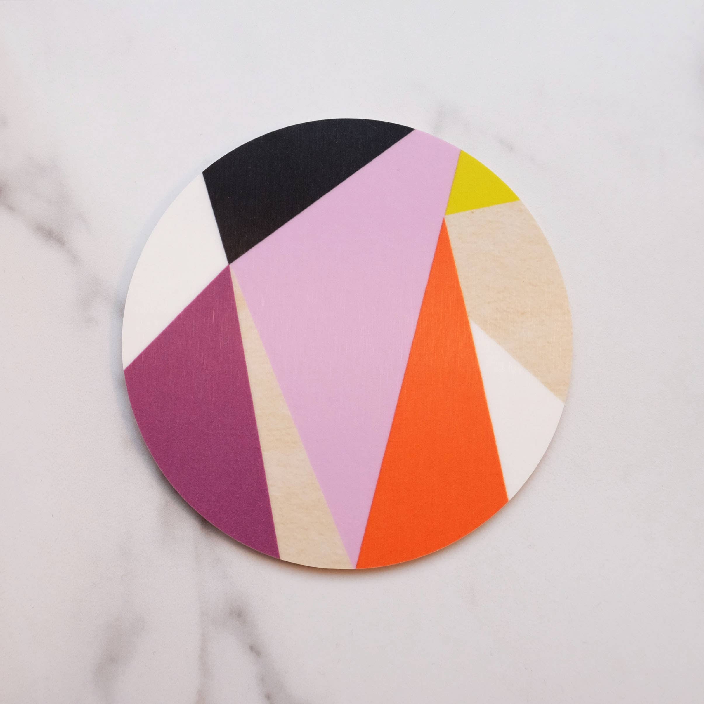Hippstory - Wholesale Coasters - Geo Purple Coaster - Letter E