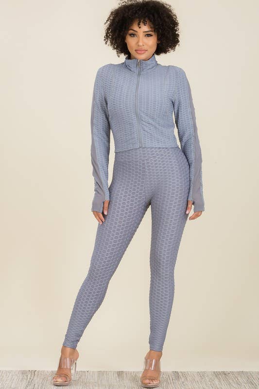 Vibrato Clothing - Wholesale Athletic Jacket - Women's - SHP001-J-Mesh-Panel Sleeve  Full Zip Up Active Jacket8