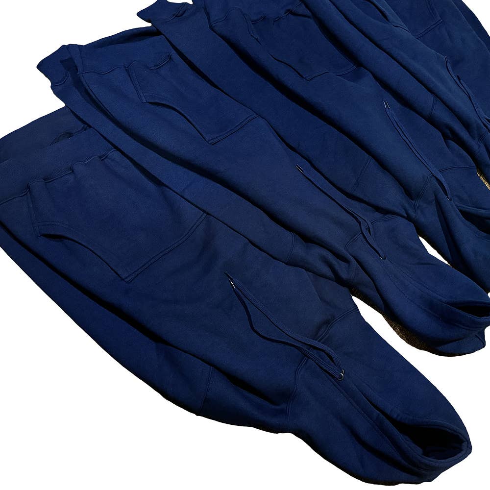 Factory Blanks - Vente Sweat à capuche – unisexe - SWEAT À CAPUCHE BLEU MARINE 300GSM POLAIRE COTON-POLY - CANADA UNIQUEMENT1