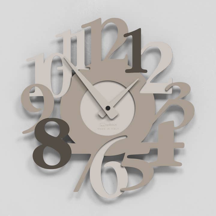 Giallobus - Relógio Carved - Areia 45x45 por atacado de Giallobus