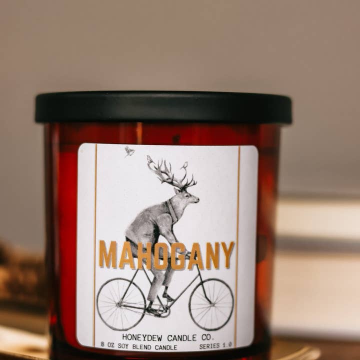 Vela de caoba de 8 onzas para venta al por mayor de Honeydew Candle Co.