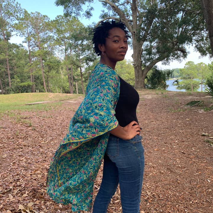 Sewing New Futures, Inc - Wholesale Kimono - Women's - Vintage Sari Kimono7