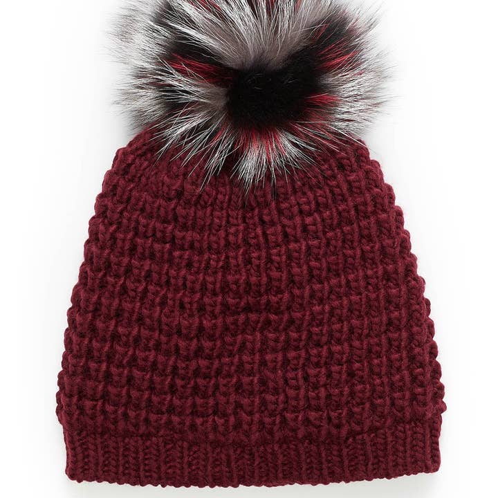 Kyi Kyi - Wholesale Beanie - Women's - Classic Fur - Multi Color Pom8