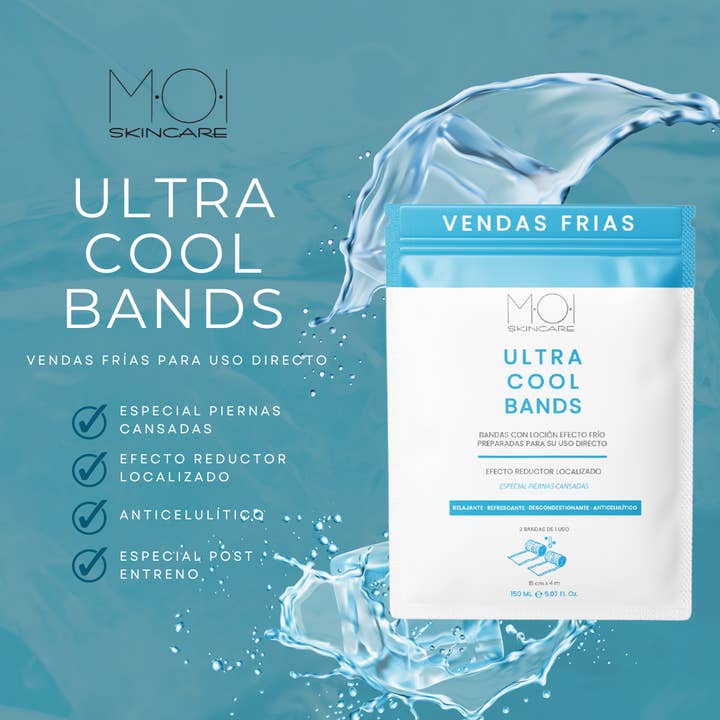 sesioMWorld - M·O·I Professional - Wholesale Body Cream/Lotion - ULTRA COOL BANDS. Bandages with cooling and reducing lotion