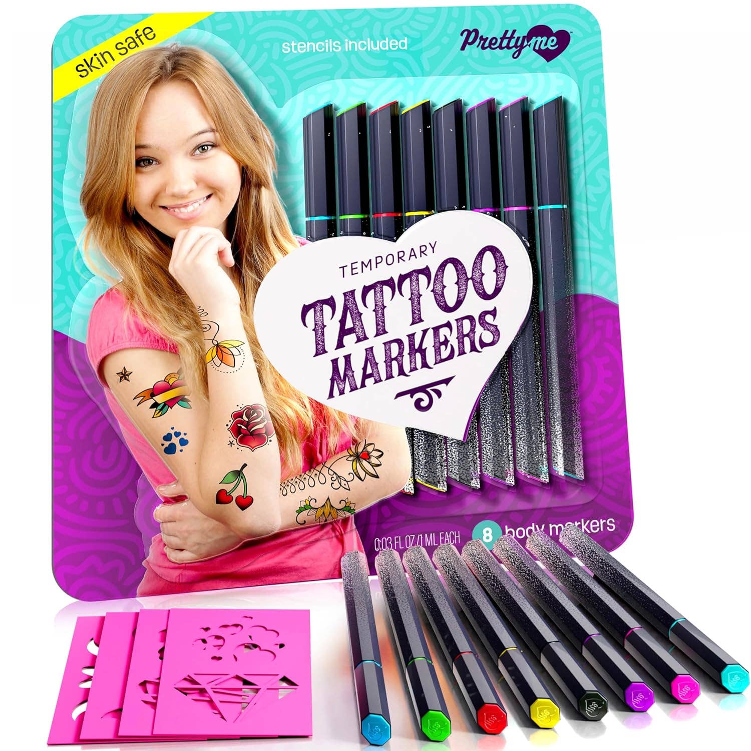 Dan&Darci - Wholesale Temporary Tattoo - Kids - Temporary Tattoo Body Markers - Skin Tattoos Pen for Kids7