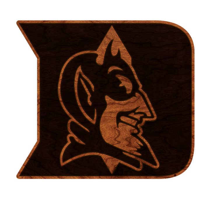 Tenture murale Duke University en fer Duke D avec diable pour la vente par LazerEdge