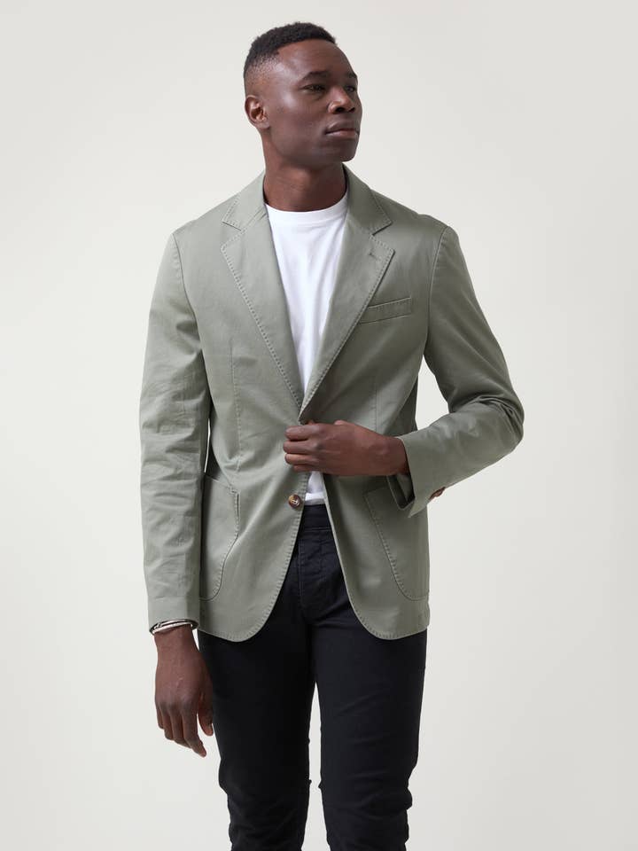 ALTONADOCK - Wholesale Blazer - Men's - Fitted Green Blazer1