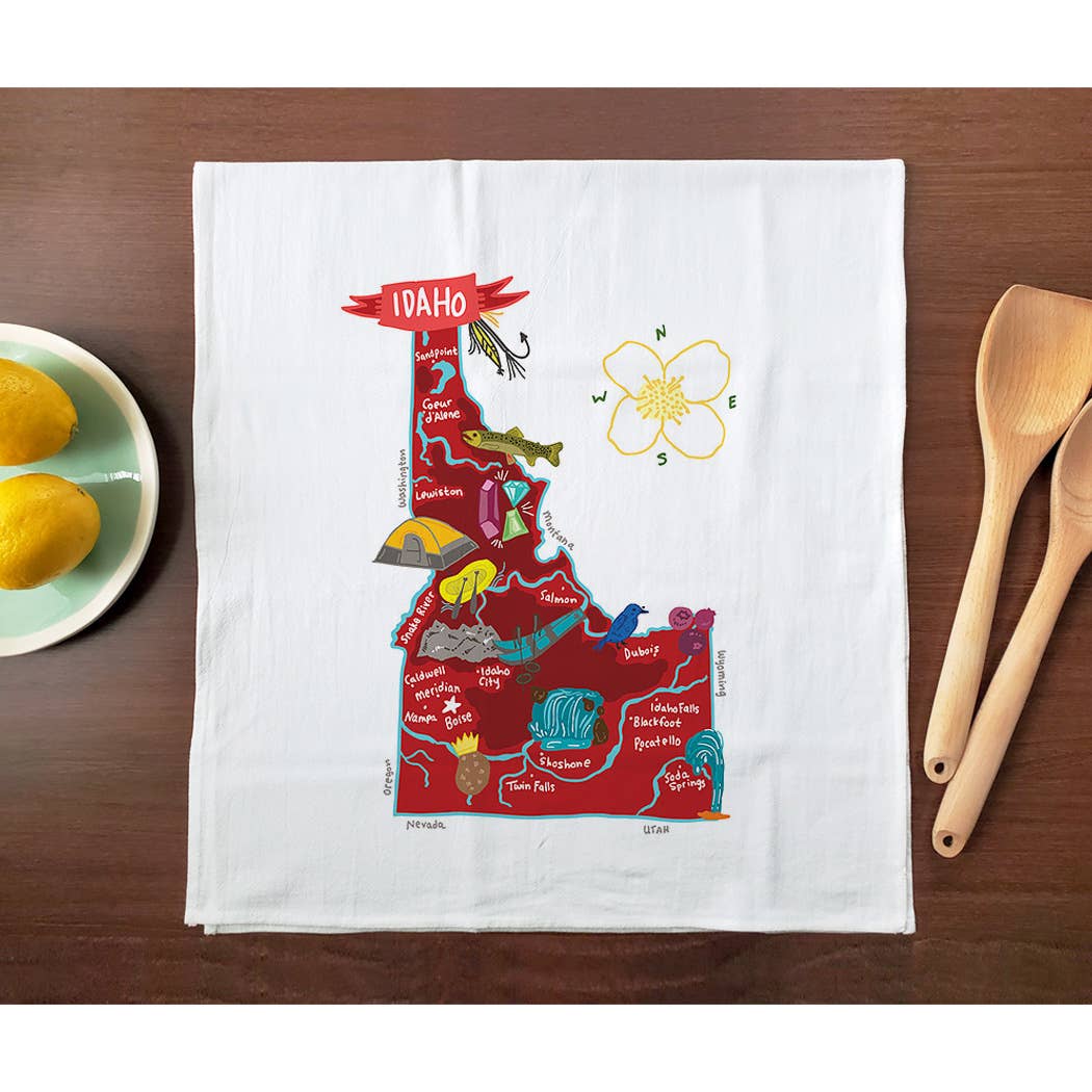 Allport Editions – Engroshandel Viskestykke – Hej USA håndklædeserie - ALLE 50 STATER HER!12