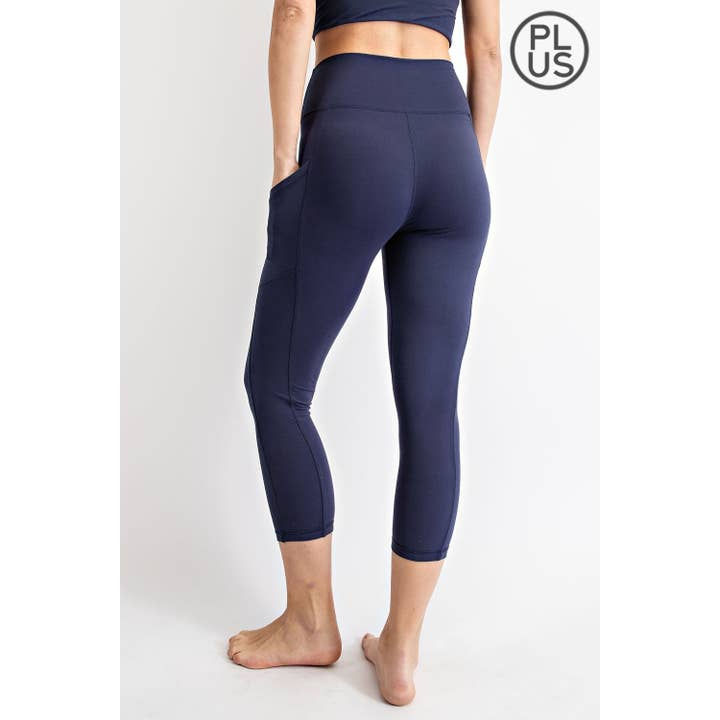 Rae Mode - Wholesale Athletic/Lounge Leggings - Women's - PLUS SIZE V WAIST CAPRI LENGTH LEGGINGS23