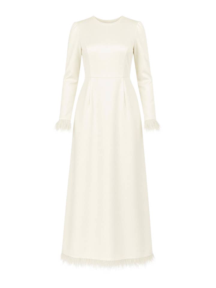 WENOR - Wholesale Dress - Women's - Satin dress women's evening dress simple Abiye Abaya modest fashion4