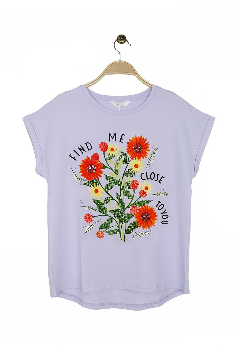 Attrait Paris - Wholesale Screen Printed T-Shirt - Women's - Find Me cotton T-shirt7