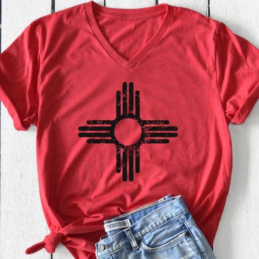 New Mexico Zia Adult Shirt for wholesale by Humm & Willow